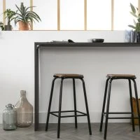 Tabourets De Bar Empilables Noir Et Bois Foncé H65 Cm (lot De 2) MEMPHIS 12 Tabourets De Bar Empilables Noir Et Bois Foncé H65 Cm (lot De 2) MEMPHIS -Boutique Miliboo tabourets de bar empilables noir et bois fonce h65 cm lot de 2 memphis 41761 5e56a09478e5b 1200 675