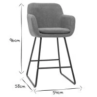 Tabourets De Bar En Tissu Effet Velours Jaune Moutarde H65 Cm (lot De 2) AMIKA 16 Tabourets De Bar En Tissu Effet Velours Jaune Moutarde H65 Cm (lot De 2) AMIKA -Boutique Miliboo tabourets de bar en tissu effet velours jaune moutarde h65 cm lot de 2 amika 52690 6318afd205101 1200 675