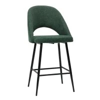 Tabourets De Bar En Tissu Effet Velours Texturé Vert H65 Cm (lot De 2) COSETTE -Boutique Miliboo tabourets de bar en tissu effet velours texture vert h65 cm lot de 2 cosette 52084 62deb2d59f8d9 1200 675
