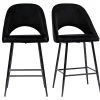 Tabourets De Bar En Velours Noir Et Métal H65 Cm (lot De 2) COSETTE 2 Tabourets De Bar En Velours Noir Et Métal H65 Cm (lot De 2) COSETTE -Boutique Miliboo tabourets de bar en velours noir et metal h65 cm lot de 2 cosette 52417 633162afaaba8 1200 675