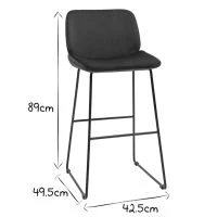 Tabourets De Bar Fixes En Tissu Velours Bleu Canard Pieds Métal Noir H65 (lot De 2) KAOLY 16 Tabourets De Bar Fixes En Tissu Velours Bleu Canard Pieds Métal Noir H65 (lot De 2) KAOLY -Boutique Miliboo tabourets de bar fixes en tissu velours bleu canard pieds metal noir h65 lot de 2 kaoly 51943 62d55b5a74e25 1200 675