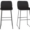 Tabourets De Bar Fixes En Tissu Velours Noir Pieds Métal Noir H65 (lot De 2) KAOLY 2 Tabourets De Bar Fixes En Tissu Velours Noir Pieds Métal Noir H65 (lot De 2) KAOLY -Boutique Miliboo tabourets de bar fixes en tissu velours noir pieds metal noir h65 lot de 2 kaoly 51945 62d579a2568b6 1200 675