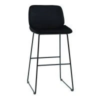 Tabourets De Bar Fixes En Tissu Velours Noir Pieds Métal Noir H65 (lot De 2) KAOLY -Boutique Miliboo tabourets de bar fixes en tissu velours noir pieds metal noir h65 lot de 2 kaoly 51945 62d57a8cdf2f3 1200 675