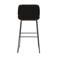 Tabourets De Bar Fixes En Tissu Velours Noir Pieds Métal Noir H65 (lot De 2) KAOLY -Boutique Miliboo tabourets de bar fixes en tissu velours noir pieds metal noir h65 lot de 2 kaoly 51945 62d57a9aa721e 1200 675