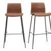 Tabourets De Bar Fixes Marron Aspect Vieilli Et Métal Noir H75 (lot De 2) HAROLD -Boutique Miliboo tabourets de bar fixes marron aspect vieilli et metal noir h75 lot de 2 harold 52695 634e872f2188e 1200 675