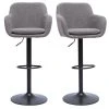 Tabourets De Bar Réglables Tissu Effet Velours Gris Et Métal (lot De 2) AMIKA 2 Tabourets De Bar Réglables Tissu Effet Velours Gris Et Métal (lot De 2) AMIKA -Boutique Miliboo tabourets de bar reglables tissu effet velours gris et metal lot de 2 amika 50517 61f42876a853c 1200 675
