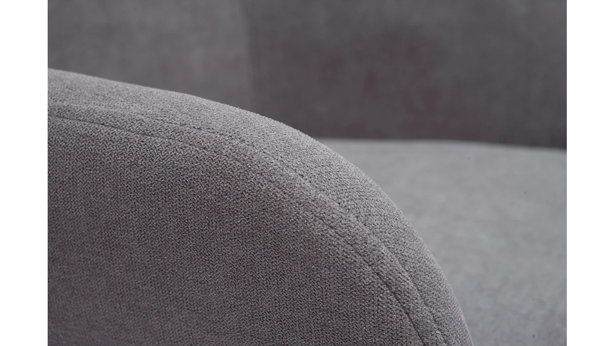 Tabourets De Bar Réglables Tissu Effet Velours Gris Et Métal (lot De 2) AMIKA 8 Tabourets De Bar Réglables Tissu Effet Velours Gris Et Métal (lot De 2) AMIKA – Image 6