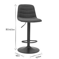 Tabourets De Bar Réglables Tissu Et Métal Gris Foncé (lot De 2) SAURY 16 Tabourets De Bar Réglables Tissu Et Métal Gris Foncé (lot De 2) SAURY -Boutique Miliboo tabourets de bar reglables tissu et metal gris fonce lot de 2 saury 47848 5f6214f7961ab 1200 675