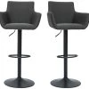 Tabourets De Bar Réglables Tissu Gris Anthracite Métal Noir (lot De 2) CARLIE 2 Tabourets De Bar Réglables Tissu Gris Anthracite Métal Noir (lot De 2) CARLIE -Boutique Miliboo tabourets de bar reglables tissu gris anthracite metal noir lot de 2 carlie 50807 629f4f6293cb1 1200 675