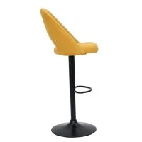 Tabourets De Bar Relevables Tissu Effet Velours Texturé Jaune Et Métal Noir (lot De 2) COSETTE -Boutique Miliboo tabourets de bar relevables tissu effet velours texture jaune et metal noir lot de 2 cosette 52088 62b5bf59d3627 1200 675