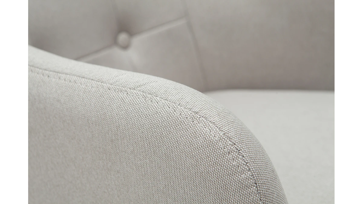 Tabourets De Bar Scandinaves Gris Clair Et Bois H65 Cm (lot De 2) BALTIK 8 Tabourets De Bar Scandinaves Gris Clair Et Bois H65 Cm (lot De 2) BALTIK – Image 6