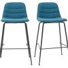 Tabourets De Bar Tissu Et Métal Bleu Canard 65 Cm (lot De 2) SAURY -Boutique Miliboo tabourets de bar tissu et metal bleu canard 65 cm lot de 2 saury 47847 5f33edcd4689a 1200 675