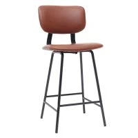 Tabourets De Bar Vintage Marron Clair Avec Pieds Métal 65 Cm (lot De 2) LAB -Boutique Miliboo tabourets de bar vintage marron clair avec pieds metal 65 cm lot de 2 lab 45225 5c41d681bd538 1200 675