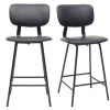 Tabourets De Bar Vintage Noir Avec Pieds Métal 65cm (lot De 2) LAB 1 Tabourets De Bar Vintage Noir Avec Pieds Métal 65cm (lot De 2) LAB -Boutique Miliboo tabourets de bar vintage noir avec pieds metal 65cm lot de 2 lab 45224 5c3f56561fc03 1200 675