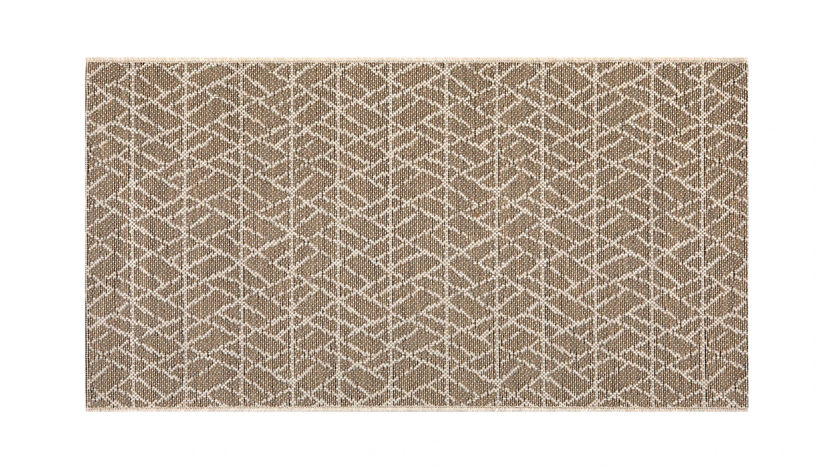 Tapis à Motifs Beige Naturel L60 X L110 Cm MADA 3 Tapis à Motifs Beige Naturel L60 X L110 Cm MADA
