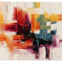 Tapis à Motifs Multicolore 160 X 230 Cm GOUACHE