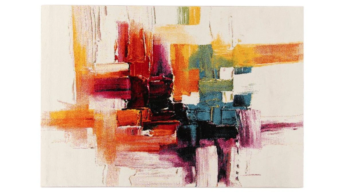 Tapis à Motifs Multicolore 160 X 230 Cm GOUACHE 3 Tapis à Motifs Multicolore 160 X 230 Cm GOUACHE