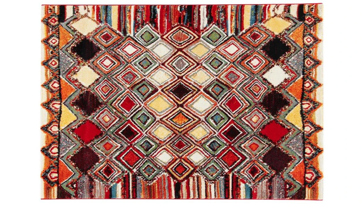 Tapis à Motifs Multicolore 160 X 230 Cm HOLI 3 Tapis à Motifs Multicolore 160 X 230 Cm HOLI