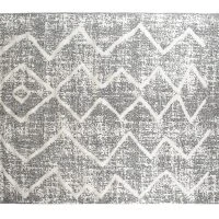 Tapis Berbere Avec Motifs En Relief Gris Et Beige 160 X 230 Cm PALEO