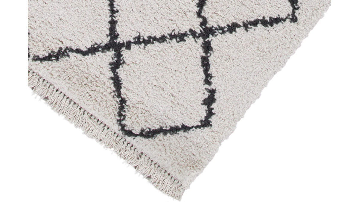 Tapis Berbere écru 160 X 230 Cm ZELIA 5 Tapis Berbere écru 160 X 230 Cm ZELIA – Image 3