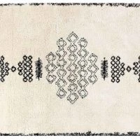 Tapis Berbère Noir Et Blanc 200 X 290 Cm OYO