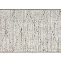 Tapis Blanc Berbère à Motifs L60 X L110 Cm BADILA