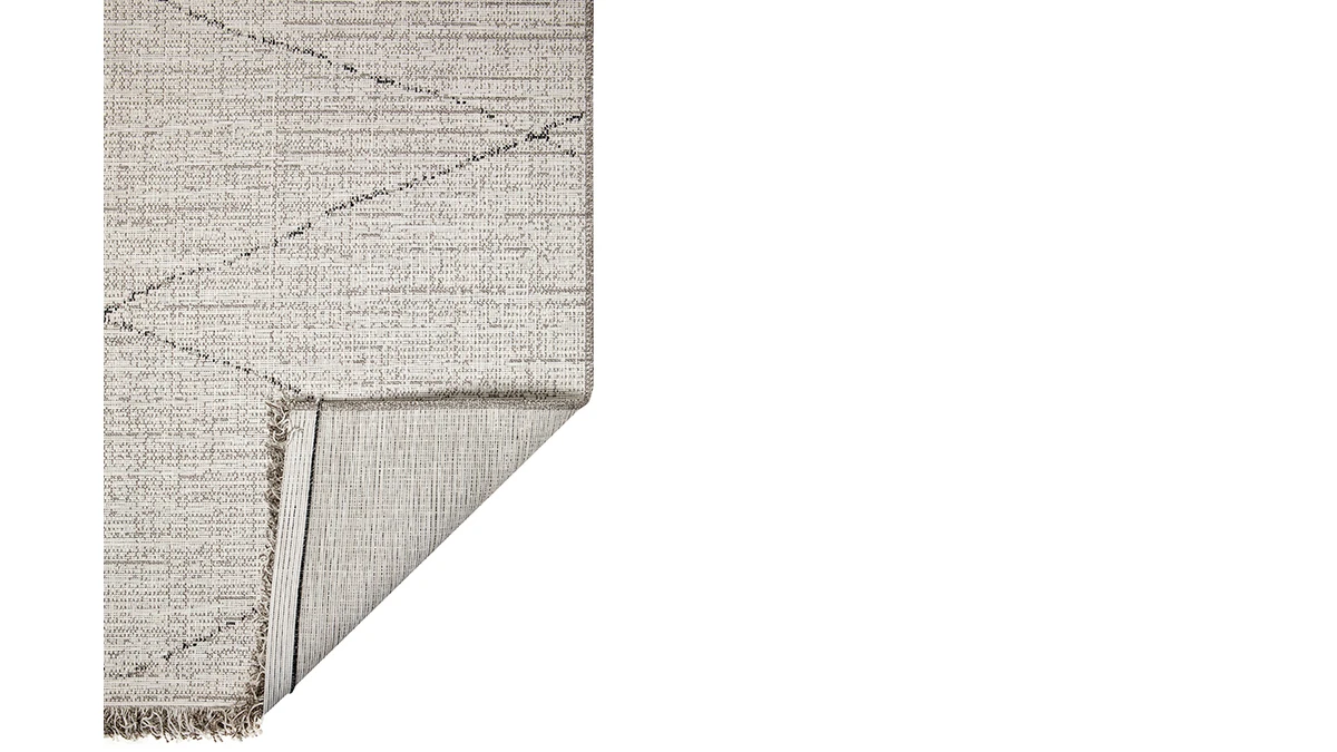 Tapis Blanc Type Berbère à Motif Losange 160 X 230cm BADILA 5 Tapis Blanc Type Berbère à Motif Losange 160 X 230cm BADILA – Image 3