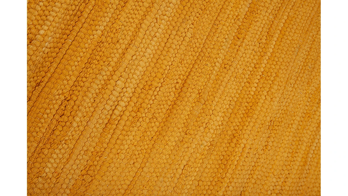 Tapis De Couloir Coloris Jaune Cumin 60 X 200 Cm AUBAGNE 5 Tapis De Couloir Coloris Jaune Cumin 60 X 200 Cm AUBAGNE – Image 3