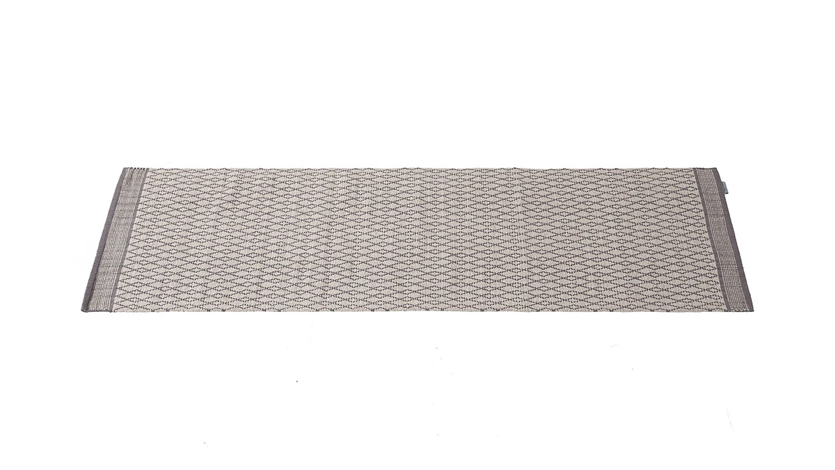 Tapis De Couloir En Coton Beige Et Gris 60 X 200 Cm TUDY 4 Tapis De Couloir En Coton Beige Et Gris 60 X 200 Cm TUDY – Image 2