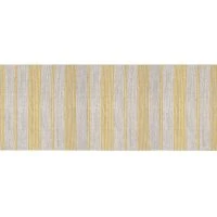 Tapis De Couloir En Coton Jaune Et Beige 60 X 200 Cm CABOURG