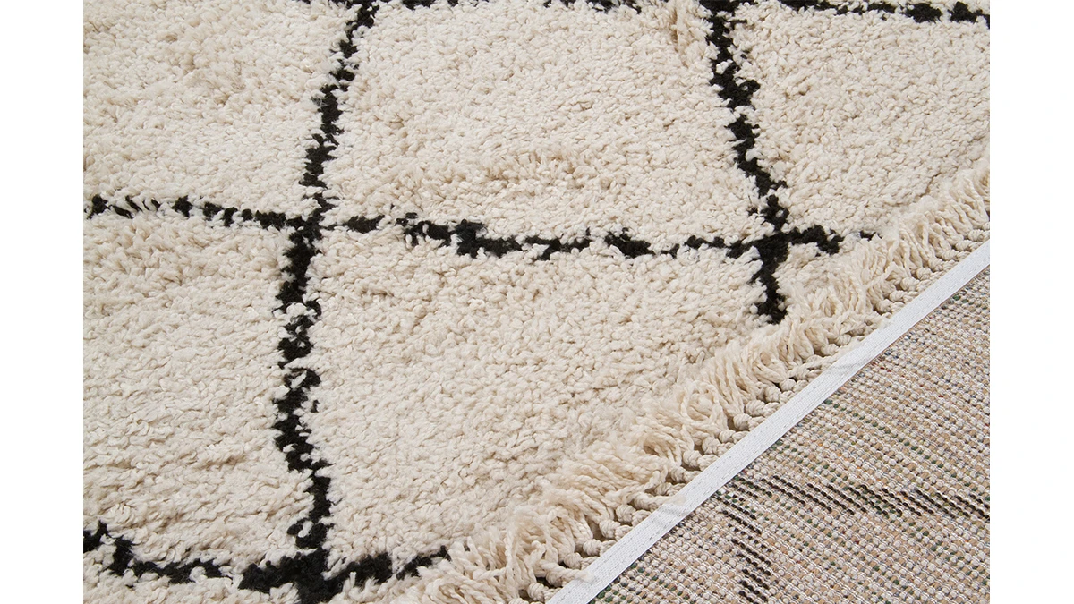 Tapis / Descente De Lit Style Berbère écru 60 X 120 Cm ZELIA 5 Tapis / Descente De Lit Style Berbère écru 60 X 120 Cm ZELIA – Image 3