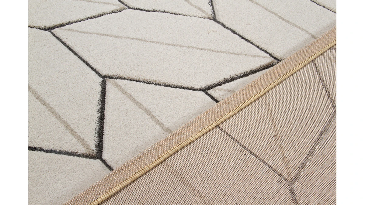 Tapis Design Beige Naturel 160 X 230 Cm CORN 6 Tapis Design Beige Naturel 160 X 230 Cm CORN – Image 4