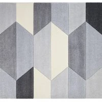 Tapis Design Gris 160 X 230 Cm NAVETTE