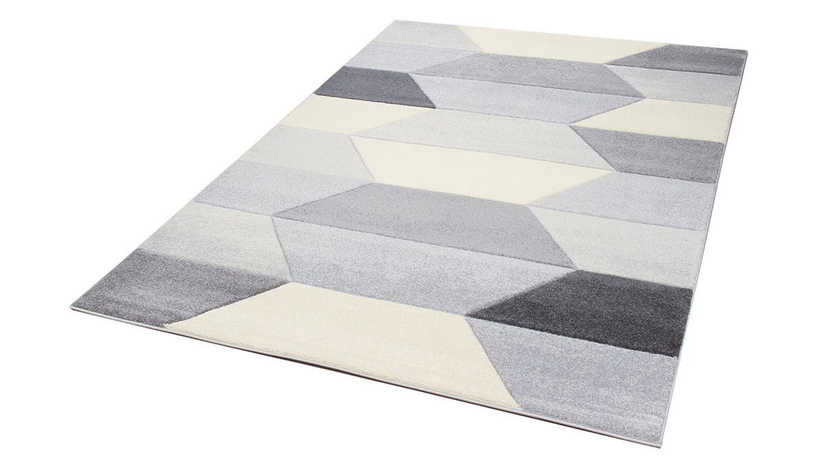 Tapis Design Gris 160 X 230 Cm NAVETTE 4 Tapis Design Gris 160 X 230 Cm NAVETTE – Image 2
