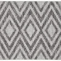 Tapis D'extérieur à Motif Géométrique Gris 160 X 230 Cm LUDI