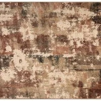 Tapis Effet Usé Tons Cuivrés 160 X 230 Cm KIKA