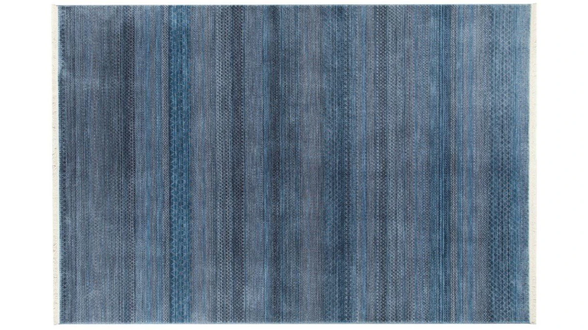 Tapis Moderne à Motifs Bleus 160 X 230 Cm INDIGO 3 Tapis Moderne à Motifs Bleus 160 X 230 Cm INDIGO