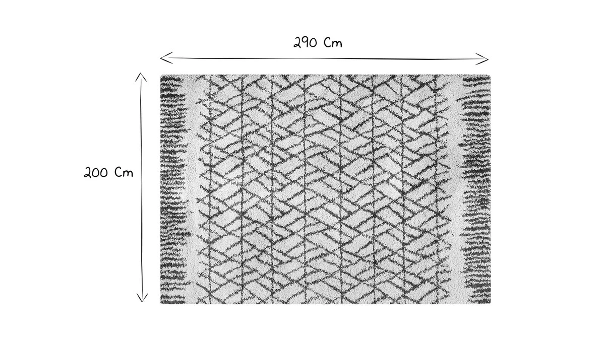 Tapis Moderne Beige Et Rouge Tomette 200 X 290 Cm PALMERAIE 8 Tapis Moderne Beige Et Rouge Tomette 200 X 290 Cm PALMERAIE – Image 6