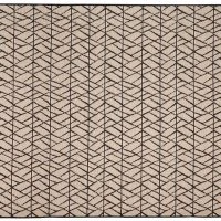 Tapis Moderne Naturel Avec Motif Graphique Noir 120 X 170 Cm ETNICA
