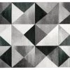 Tapis Motifs Graphiques Vert Et Gris 160 X 230 Cm CHROMA