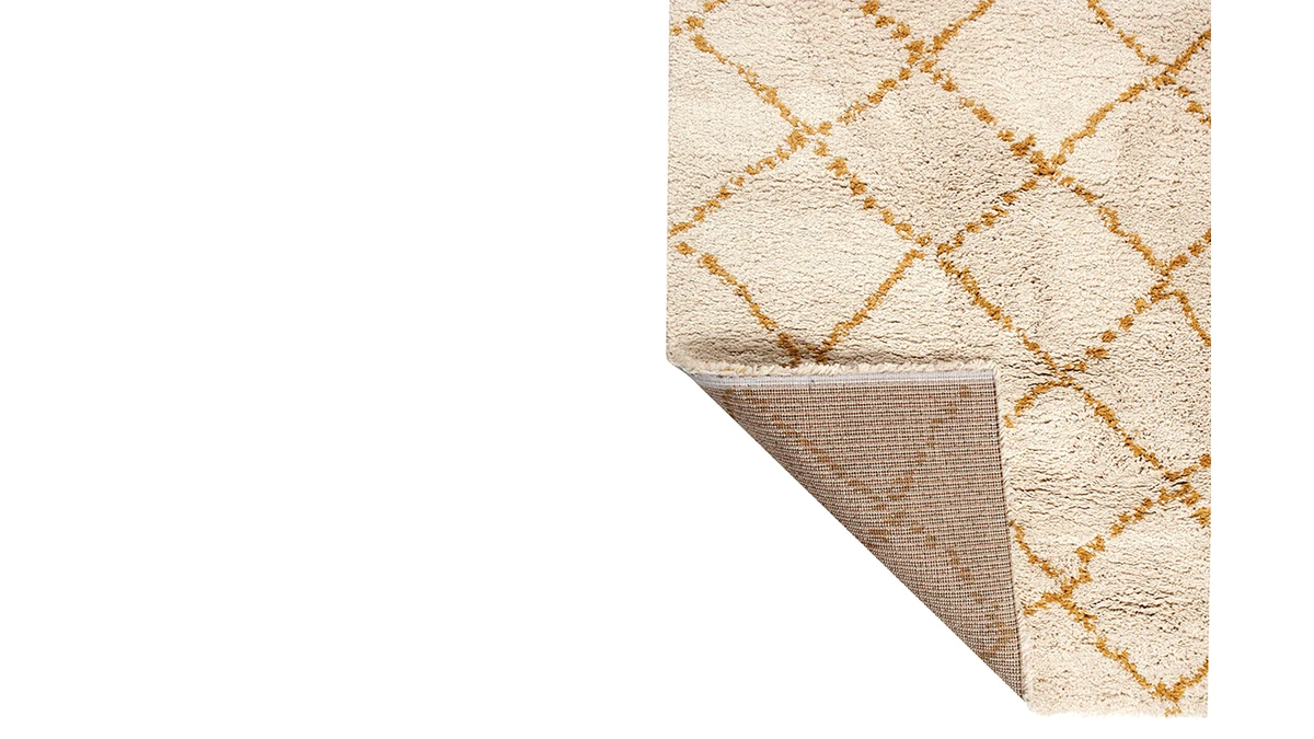 Tapis Polypropylène Jaune 160 X 230 Cm BERBERE 4 Tapis Polypropylène Jaune 160 X 230 Cm BERBERE – Image 2