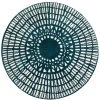 Tapis Rond Graphique Bleu D160 Cm OLAPA