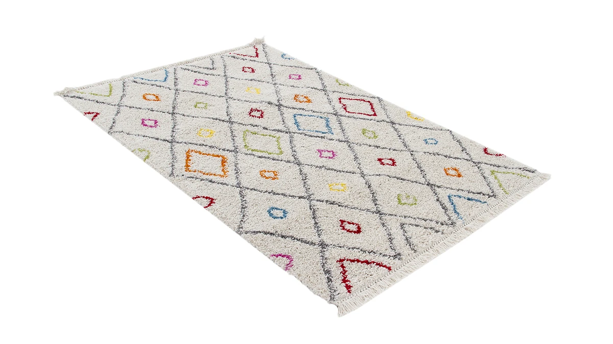 Tapis Style Berbère Multicolore 160 X 230 Cm ULAP 4 Tapis Style Berbère Multicolore 160 X 230 Cm ULAP – Image 2