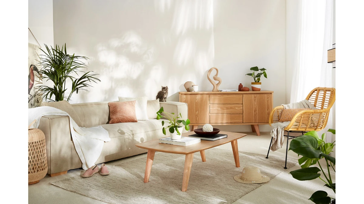 Tapis Tissé à La Main Blanc Chiné 160 X 230 Cm SIMBEL 6 Tapis Tissé à La Main Blanc Chiné 160 X 230 Cm SIMBEL – Image 4