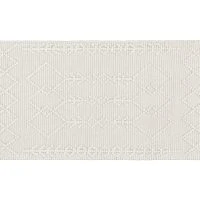 Tapis Tissé à La Main écru Avec Motifs En Relief Et Franges 60 X 120 Cm DENALI