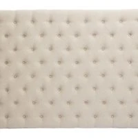 Tête De Lit Capitonnée En Tissu Beige Naturel L175 Cm LIZZIE