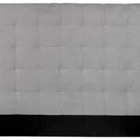 Tête De Lit Capitonnée En Tissu Gris L180 Cm HALCIONA