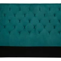 Tête De Lit Capitonnée En Tissu Velours Bleu Pétrole L160 Cm ENGUERRAND