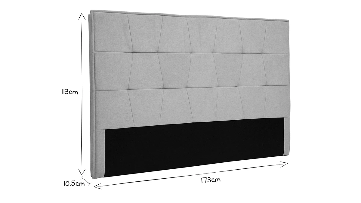 Tête De Lit En Tissu Effet Velours Beige L170 Cm SUKA 6 Tête De Lit En Tissu Effet Velours Beige L170 Cm SUKA – Image 4