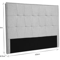 Tête De Lit En Tissu Gris L150 Cm SUKA -Boutique Miliboo tete de lit en tissu gris l150 cm suka 52984 6399886d3873e 1200 675
